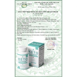 Giấy phép bộ y tế của Keto Cleanse+